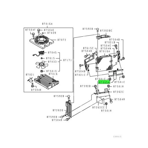 Mk Mitsubishi Fuso Air Conditioning Receiver Assembly