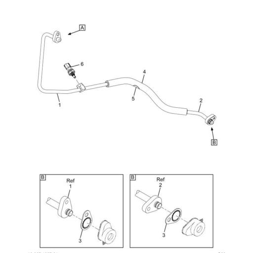 C Navistar International Hose Air Condition Assembly Comp