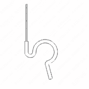 Spring Clip, .490 Diameter, for Hose Size 04, 3/8 Bolt