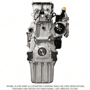 Long Block Detroit Diesel DD16 15.6L Front Sump Engine with CSR Pistons - All Wheel Drive Western Star