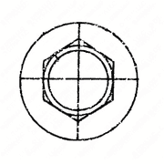 M10 x 1.5 x 65 mm Hexagon Flange Bolt - 10.9 Phosphate