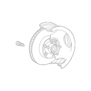 Disc Brake Rotor Hub and - Front