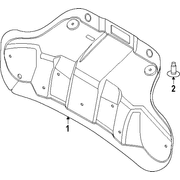 Trim Lid Panel <br>Deck Door TRI Deck cover Trunk - Inner (COUPE)