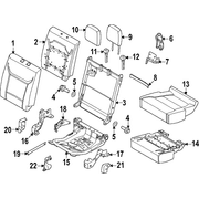 Seat Cover Cushion - Right, Rear, Center