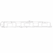 45-Degree Inlet Air Manifold for S60 14L DDEC IV