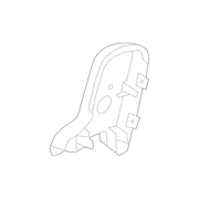 Seat Latch Cover Back - Right, Rear, Inner