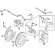 Brake Dust Shield Splash Guard - Rear (BEV)
