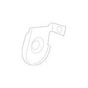 Seat Hinge Cover Back Latch - Rear