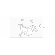 Body D-Pillar Trim Panel Side Corner 14 Radio Speakers