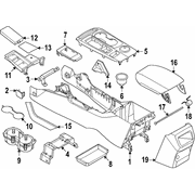 Console Trim Panel <br>Trim or Accent used on the floor bezel Finish Holder Insert
