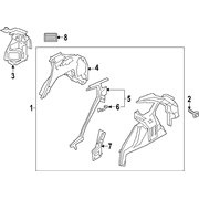 Quarter Panel Reinforcement - Right, Inner