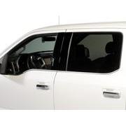 Putco Chrome Side Window Trim, 4-Piece Kit for Super Cab w/Trailer Tow Mirrors