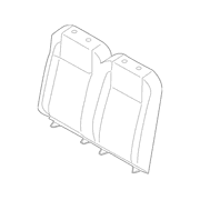 Seat Back Cushion Cover - Left, Rear