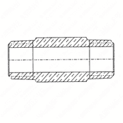 Nipple Pipe 3/8 x 2 Inches Long for S60 14L DDEC V EPA04