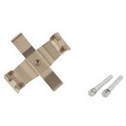 Disc Brake Anti-Rattle Clip Spring Retainer Pads <br>A which snap onto the steering knuckle abutment or