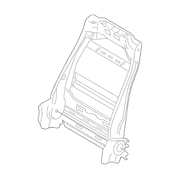 Seat Back Frame And Spring - Right, Front