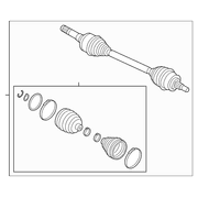 Cv Axle From 1/04/21 - Right, Rear 5.0L