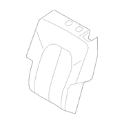 Seat Back Cushion Cover - Left, Rear