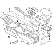 Console Panel Indigo <br>Panel used for the Closure Extension Side trim - Right, Front
