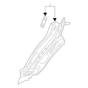 Quarter Panel Filler Bodyside Reinforcement - Left, Inner