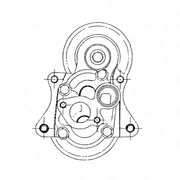 Oil Pump Assembly, Standard 4 GPM, Roller Bearing, Series 50