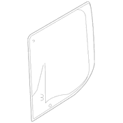 Door Glass Window - Right, Rear, Back