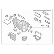 Hvac Unit Case Evaporator And Housing (Active Steering)