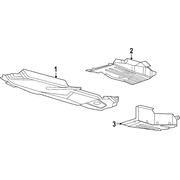 Floor Pan Splash Shield Air Deflector - Right