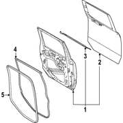 Door Shell - Right, Rear