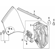 Window Motor and Regulator Convertible <br>A a used to open close vehicles