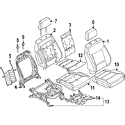 Seat Cushion Foam Pad Blower <br>Foam for 2 Way - Front (MT)