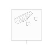 Door Window Switch Bezel Housing - Left, Rear