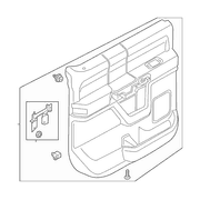 Door Interior Trim Panel - Right, Rear