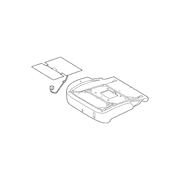 Seat Cushion Foam Heating Pad - Right, Front