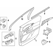 Applique Door Trim Panel - Left, Front