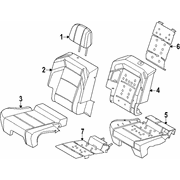 Cover And Pad Headrest - Left, Right, Rear (ZTW)
