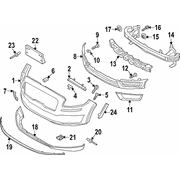 Fog Light Trim Bumper Grille - Right, Front