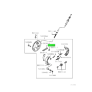 STRUT,PARKING BRAKE SHOE 1