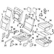 Cover Headrest Seat <br>Headrest Crew Cab with Armrest
