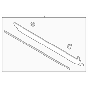 Rocker Panel Guard Molding - Right, Lower
