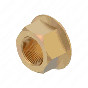 Left Hand Metric Hex Flange Nut