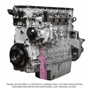 Detroit Diesel DD15 3/4 Engine 14.8L EPA10 with Front Sump and 12 Lobe Camshaft