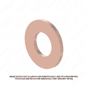 Copper Washer - 0.55 x 0.88 x 0.03 Inches