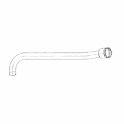 Water Pump Tube Assembly with 45° Water Filler Connection for S60