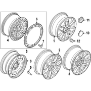 Rim Wheel <br>A / of a vehicle, which may or not come with tire mounted to it 17 X 7.5 Style 2