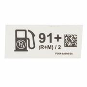 Fuel Information Label Decal (Shelby)