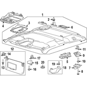 Sun Visor - Right, Driver