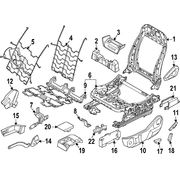 Seat Bracket Track <br>Seat Adjuster REINFORCED - Right, Front