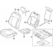 Seat Cover Cushion <br>A that replaces the original equipment back and bottom Covers of a