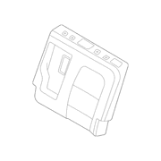 Seat Back Cushion Cover - Left, Rear